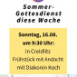 Sommerfr&uuml;hst&uuml;ck in Creidlitz am 16.08.2026