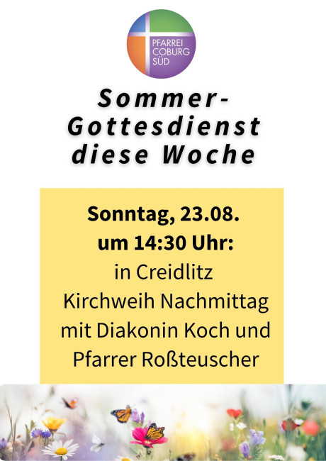 Kirchweih-Nachmittag 23.08.26