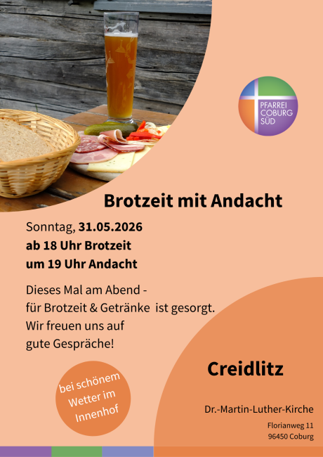 Brotzeit und Andacht 2026