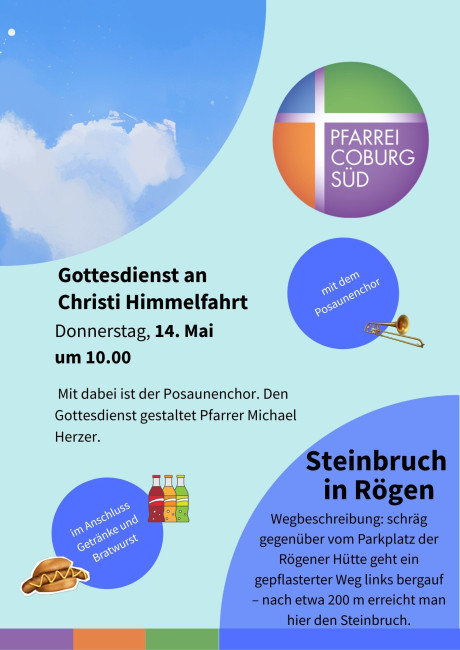 Himmelfahrtsgottesdienst im Steinbruch 